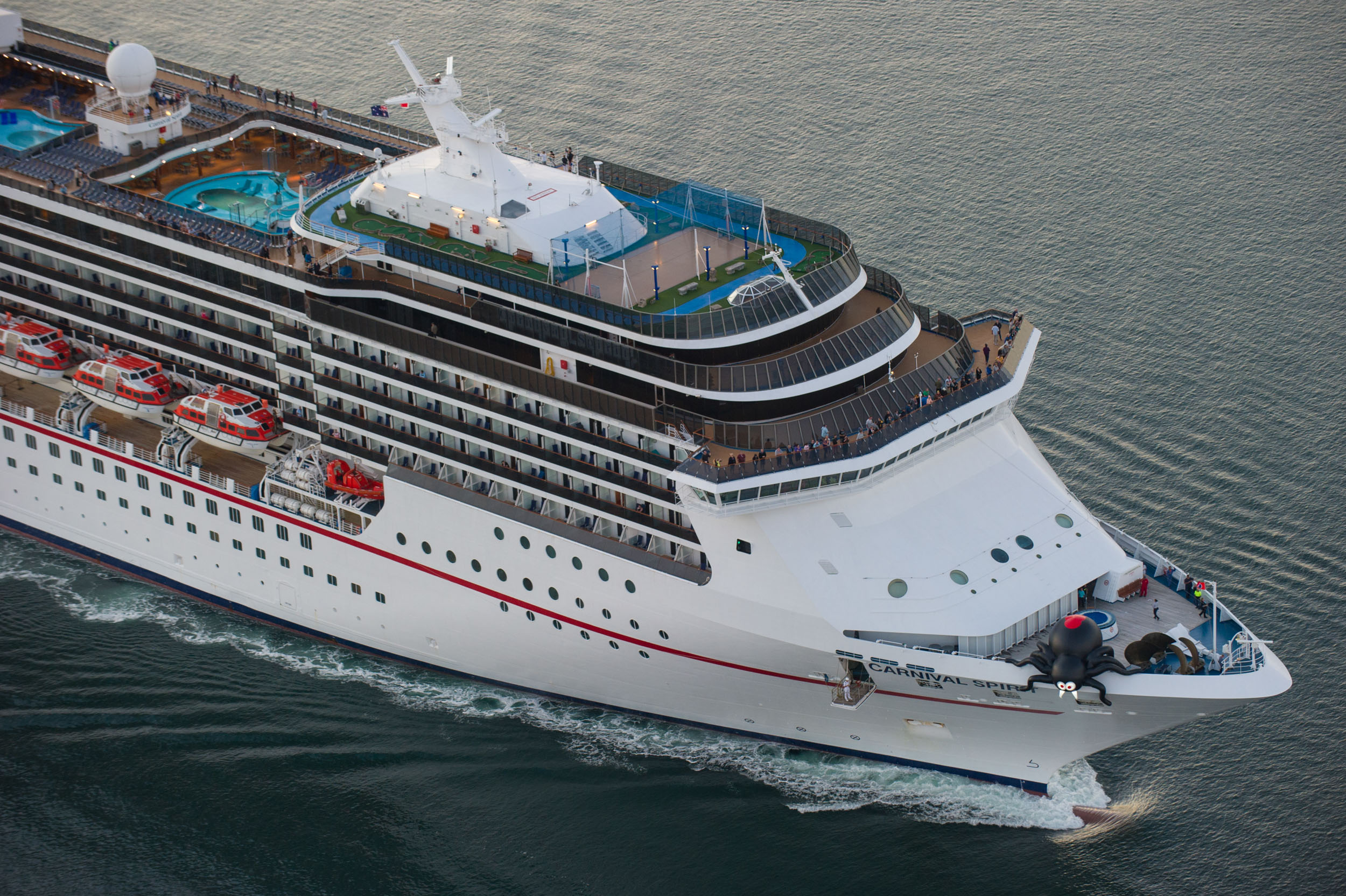 Carnival Spirit creeps into Sydney with a giant Redback 6