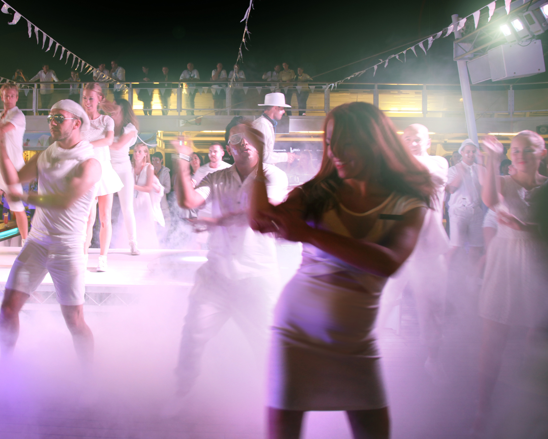 PO Cruises first Bianco white party on Pacific Dawn
